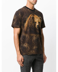 T-shirt imprimé marron foncé Etro