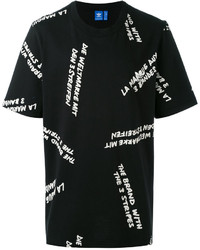 T-shirt imprimé noir adidas