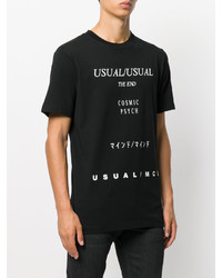 T-shirt imprimé noir McQ