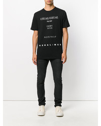 T-shirt imprimé noir McQ