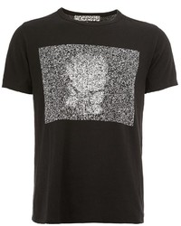 T-shirt imprimé noir Anrealage