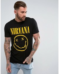 T-shirt imprimé noir Asos