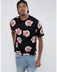 T-shirt imprimé noir Asos