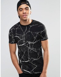 T-shirt imprimé noir Asos