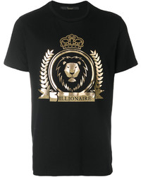 T-shirt imprimé noir Billionaire