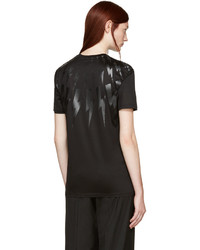 T-shirt imprimé noir Neil Barrett