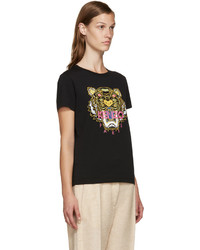 T-shirt imprimé noir Kenzo