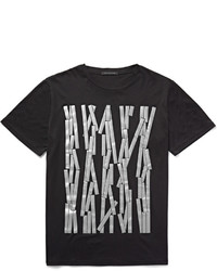 T-shirt imprimé noir Christopher Kane