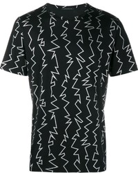 T-shirt imprimé noir Christopher Kane