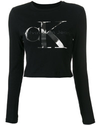 T-shirt imprimé noir CK Calvin Klein