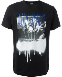 T-shirt imprimé noir Diesel