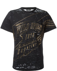 T-shirt imprimé noir Diesel