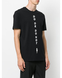 T-shirt imprimé noir Neil Barrett