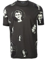 T-shirt imprimé noir Dolce & Gabbana