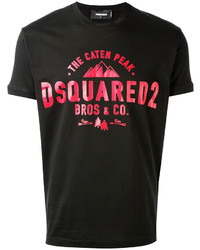 T-shirt imprimé noir DSQUARED2