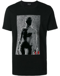 T-shirt imprimé noir Emporio Armani