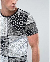 T-shirt imprimé noir Asos