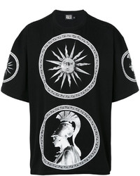 T-shirt imprimé noir Fausto Puglisi