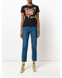 T-shirt imprimé noir Love Moschino