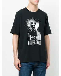 T-shirt imprimé noir Undercover