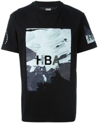 T-shirt imprimé noir Hood by Air
