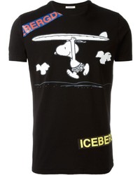 T-shirt imprimé noir Iceberg