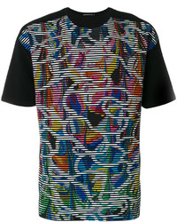 T-shirt imprimé noir Issey Miyake