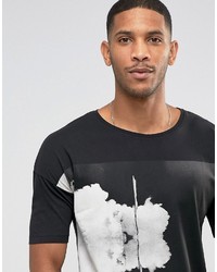 T-shirt imprimé noir Jack and Jones