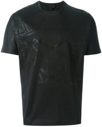 T-shirt imprimé noir Les Hommes