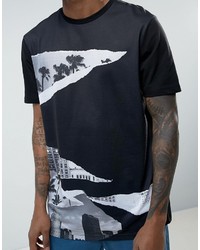 T-shirt imprimé noir Asos