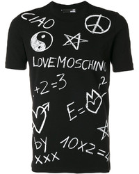 T-shirt imprimé noir Love Moschino