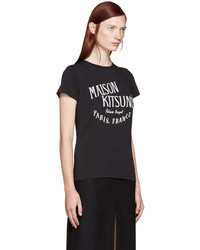 T-shirt imprimé noir MAISON KITSUNE