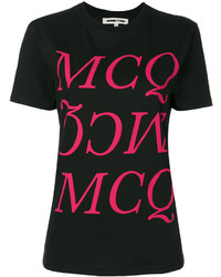 T-shirt imprimé noir MCQ