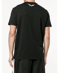 T-shirt imprimé noir Neil Barrett