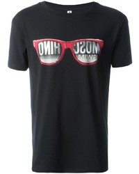 T-shirt imprimé noir Moschino