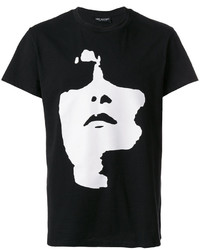 T-shirt imprimé noir Neil Barrett