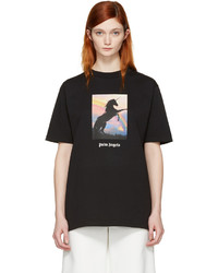 T-shirt imprimé noir Palm Angels