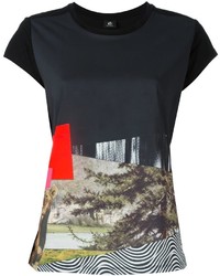 T-shirt imprimé noir Paul Smith