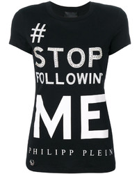 T-shirt imprimé noir Philipp Plein