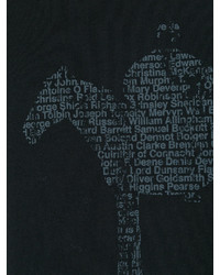 T-shirt imprimé noir Maison Margiela