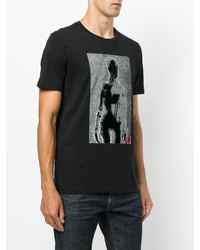 T-shirt imprimé noir Emporio Armani