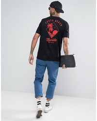 T-shirt imprimé noir Asos