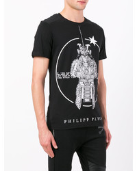 T-shirt imprimé noir Philipp Plein