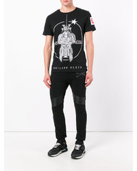 T-shirt imprimé noir Philipp Plein