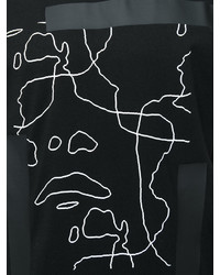 T-shirt imprimé noir Neil Barrett