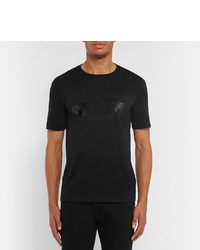 T-shirt imprimé noir Maison Margiela