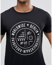 T-shirt imprimé noir Asos