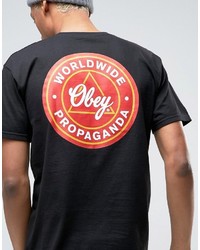 T-shirt imprimé noir Obey