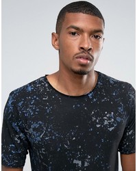 T-shirt imprimé noir Pull&Bear