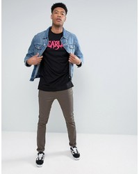 T-shirt imprimé noir Asos